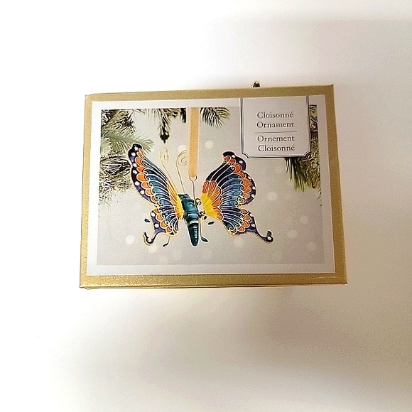 Pier 1 imports Decorative Butterfly Ornament with Rhinestones - Picture 3 of 4